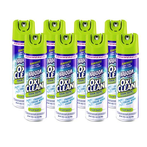 Image of Kaboom 57037-00071 Foamtastic Bathroom Cleaner, Fresh Scent, 19 Oz Spray Can, 8/carton