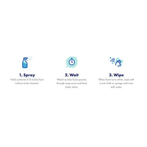Image of Kaboom 57037-00071 Foamtastic Bathroom Cleaner, Fresh Scent, 19 Oz Spray Can, 8/carton