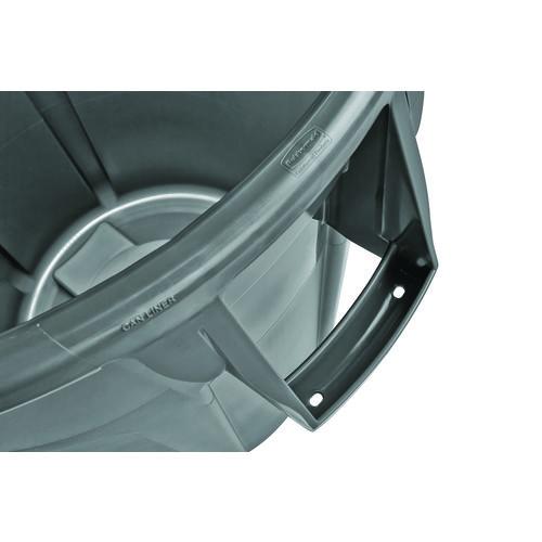 Image of Rubbermaid® Commercial FG261000GRAY Vented Round Brute Container, 10 gal, Plastic, Gray