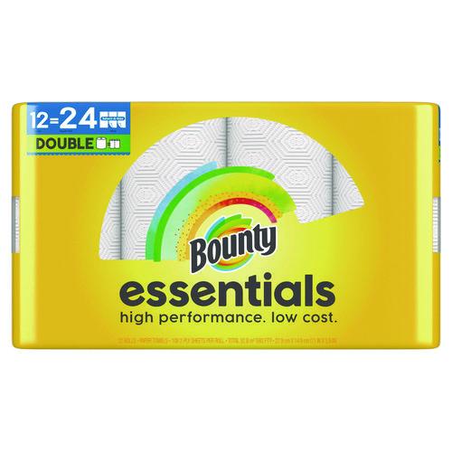 Image of Bounty® 80759229 Essentials Select-A-Size Kitchen Roll Paper Towels, 2-Ply, 108 Sheets/Roll, 12 Rolls/Carton