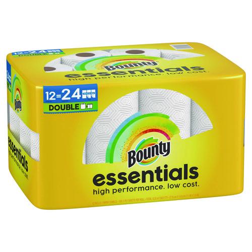 Image of Bounty® 80759229 Essentials Select-A-Size Kitchen Roll Paper Towels, 2-Ply, 108 Sheets/Roll, 12 Rolls/Carton