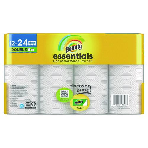 Image of Bounty® 80759229 Essentials Select-A-Size Kitchen Roll Paper Towels, 2-Ply, 108 Sheets/Roll, 12 Rolls/Carton