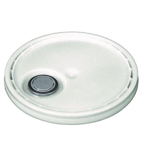 Image of Impact® 5515 Utility Bucket with Lid, 5 gal, Polyethylene, White, 11.25" dia