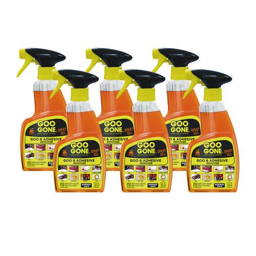 Image of Goo Gone® 2096 Spray Gel Cleaner, Citrus Scent, 12 Oz Spray Bottle, 6/carton
