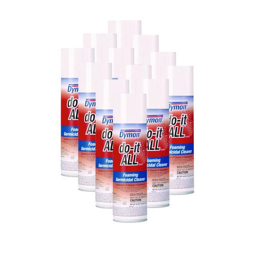 Image of Dymon® 08020 Do-It-All Germicidal Foaming Cleaner, 18 Oz Aerosol Spray, 12/carton