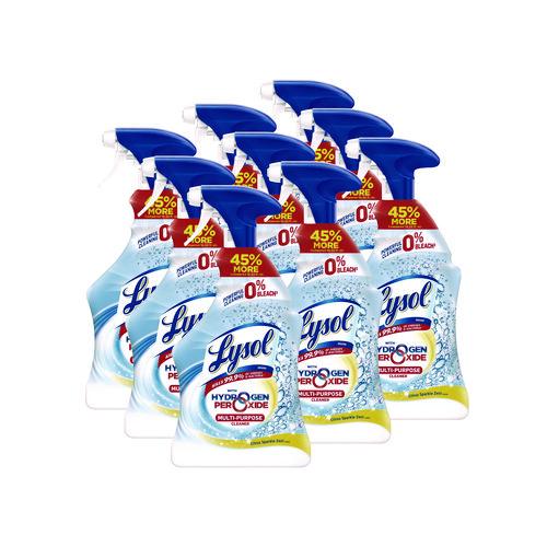 Image of LYSOL® Brand 19200-89289 Multi-Purpose Hydrogen Peroxide Cleaner, Citrus Sparkle Zest, 32 Oz Trigger Spray Bottle, 9/carton