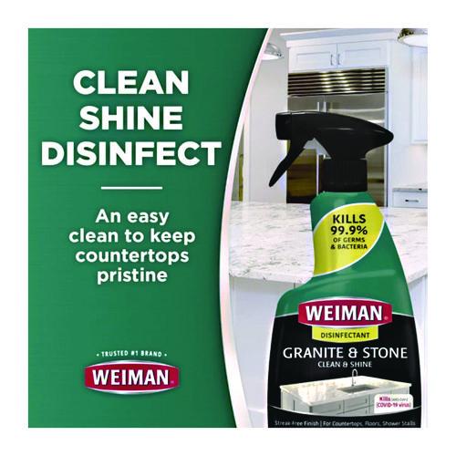 Image of WEIMAN® 109 Granite Cleaner And Polish, Citrus Scent, 24 Oz Spray Bottle, 6/carton