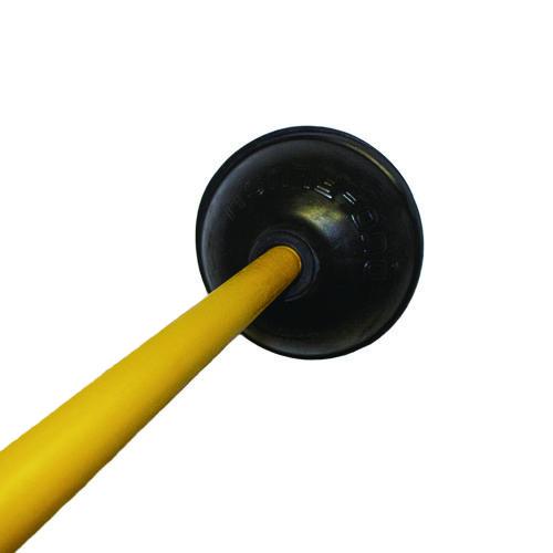 Image of Impact® 9201 Plunger, 20" Wood Handle, 6" dia, Black