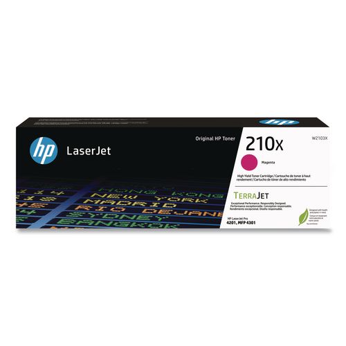 Image of HP W2103X Hp 210x, (w2103x) High-Yield Magenta Original Laserjet Toner Cartridge