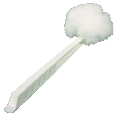 Image of Impact® 20425-91 Deluxe Toilet Bowl Mop, 10" Handle, 4.5" Mop Head, White, 25/Carton