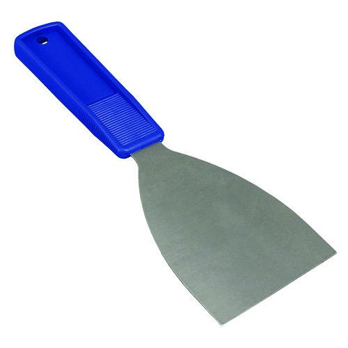 Image of Impact® 3401DZ Putty Knife, 3" Wide, Stainless Steel Blade, Blue Polypropylene Handle