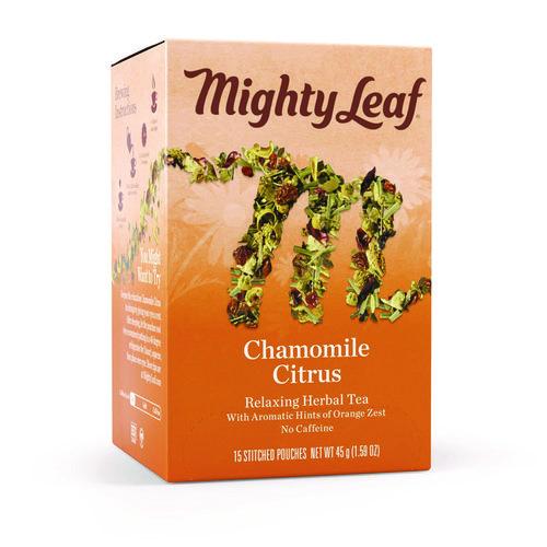 Image of Mighty Leaf® Tea 510136 Whole Leaf Tea Pouches, Chamomile Citrus, 15/box