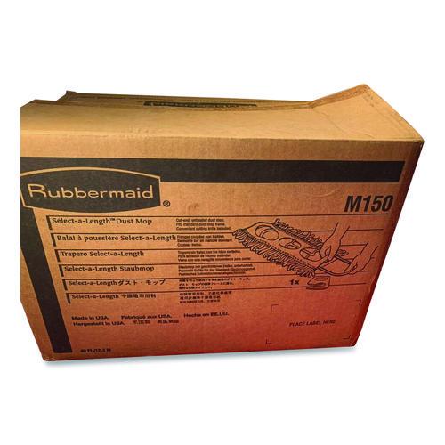 Image of Rubbermaid® Commercial FGM15000WH00 Cut To Length Dust Mops, Cotton, White, Cut-End, 5 X 40 Ft, 1 Box