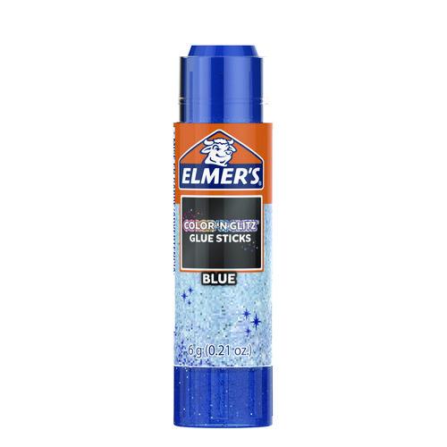Image of Elmer's® 2197116 Glitter Glue Sticks, Applies Assorted Colors, 0.21 oz, Dries Clear Glitter, 12/Pack