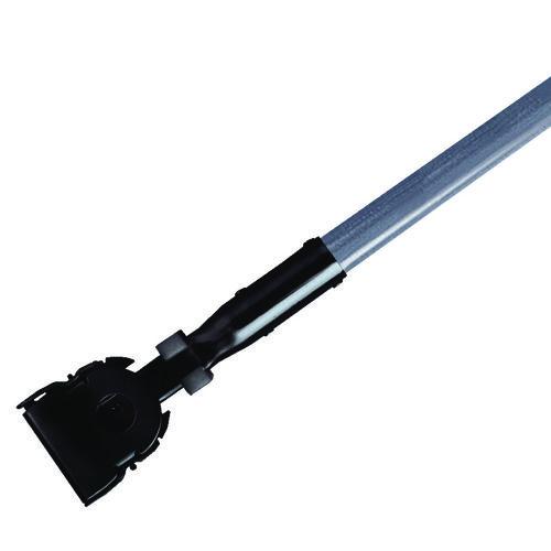 Image of Rubbermaid® Commercial FGM146000000 Snap-On Fiberglass Dust Mop Handle, 1" dia x 60", Gray/Black
