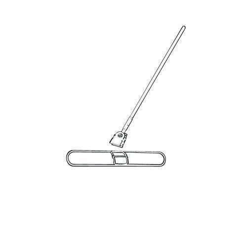 Image of Rubbermaid® Commercial FGM146000000 Snap-On Fiberglass Dust Mop Handle, 1" dia x 60", Gray/Black