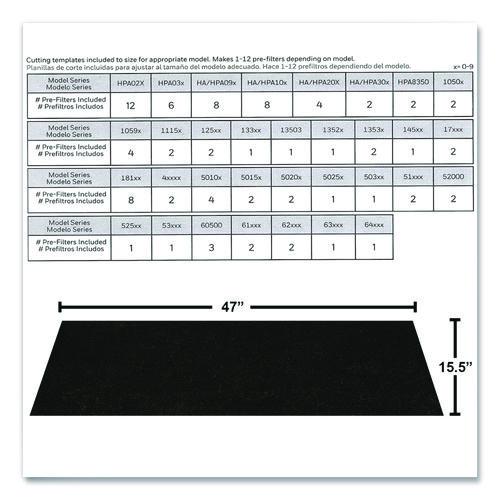 Image of Honeywell HRFAPP1V1 Filter A Plus Household Odor and Gas Reducing Universal Pre-Filter