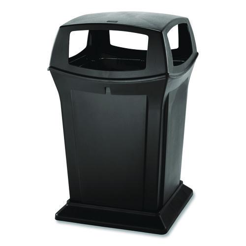 Image of Rubbermaid® Commercial FG917388BLA Ranger Fire-Safe Waste Container, 45 gal, Structural Foam, Black