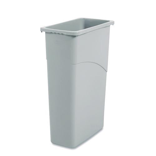 Image of Boardwalk® 1868188 Slim Waste Container, 23 gal, Plastic, Gray