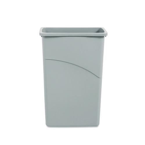 Image of Boardwalk® 1868188 Slim Waste Container, 23 gal, Plastic, Gray