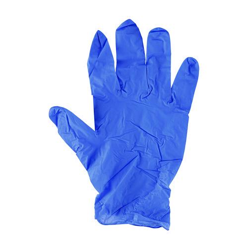 Image of Boardwalk® 380XLCTA 380 Series Disposable General-Purpose Nitrile Gloves, Powder-Free, X-Large, 4 mil Thick, 9.5" Long, Blue,100/Box, 10 Boxes/CT