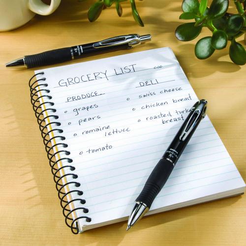 Image of Zebra® 42610 Sarasa Dry X10 Gel Pen, Retractable, Medium 0.7 mm, Black Ink, Black/Silver Barrel, 12/Pack