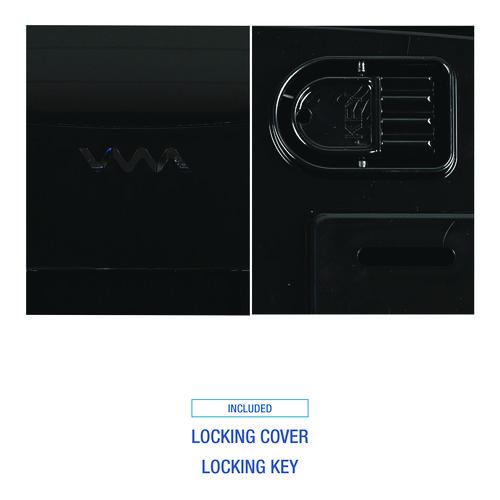 Image of Boardwalk® T1770BKBW Ultrafold Multifold/c-Fold Towel Dispenser, 11.75 X 6.25 X 18, Black Pearl