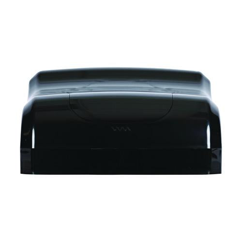 Image of Boardwalk® T1770BKBW Ultrafold Multifold/c-Fold Towel Dispenser, 11.75 X 6.25 X 18, Black Pearl