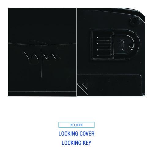 Image of Boardwalk® T7470BKBW Hands Free Mechanical Towel Dispenser, 13.25 X 10.25 X 16.25, Black