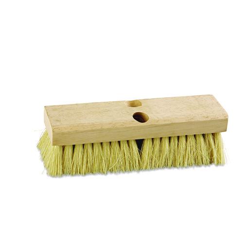 Image of Boardwalk® BWK3210 Deck Brush Head, 2" White Tampico Bristles, 10" Brush