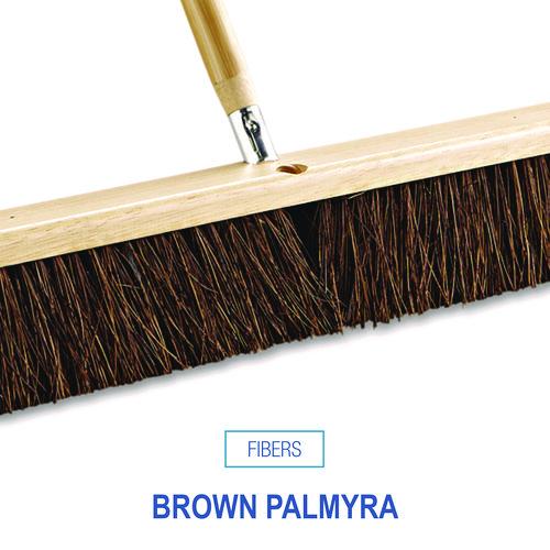 Image of Boardwalk® BWK20136 Floor Brush Head, 3.25" Brown Palmyra Fiber Bristles, 36" Brush