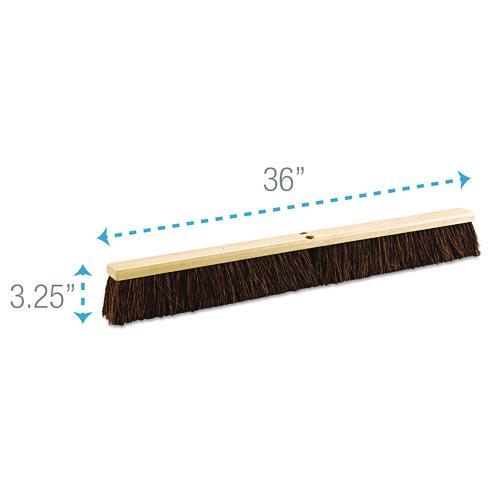 Image of Boardwalk® BWK20136 Floor Brush Head, 3.25" Brown Palmyra Fiber Bristles, 36" Brush