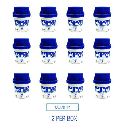 Image of Boardwalk® BBLP012I048M002143000 In-Tank Blue Automatic Toilet Bowl Cleaner, Unscented, 9 oz, 12/Box