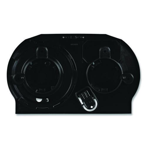 Image of BoardwalkÂ® Standard Twin Toilet Tissue Dispenser, 13 x 6.75 x 8.75, Black