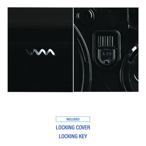 Image of Boardwalk® R4070BKBW Jumbo Twin Toilet Tissue Dispenser, 20.25 x 6 x 12.25, Black