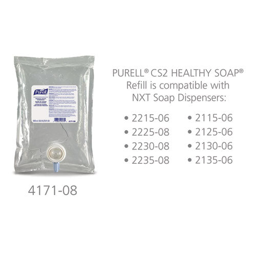 Image of PURELL® 4171-08 HEALTHY SOAP Premium Lotion Handwash Refill, Waterfall Scent, 1,000 mL, 8/Carton