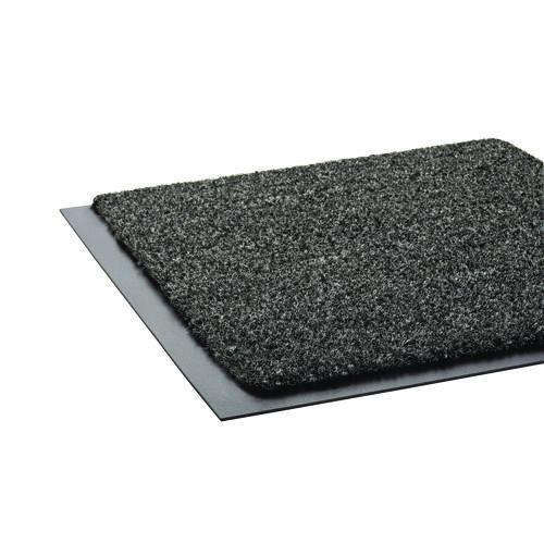 Image of Crown GS 0310CH Rely-On Olefin Indoor Wiper Mat, Rectangular, Charcoal Gray Cut Pile Surface, 36" x 10 ft