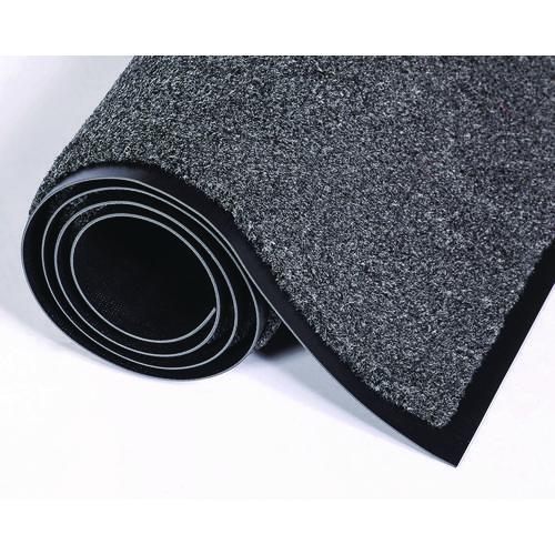 Image of Crown GS 0046CH Rely-On Olefin Indoor Wiper Mat, Rectangular, Charcoal Gray Cut Pile Surface, 48" x 72"