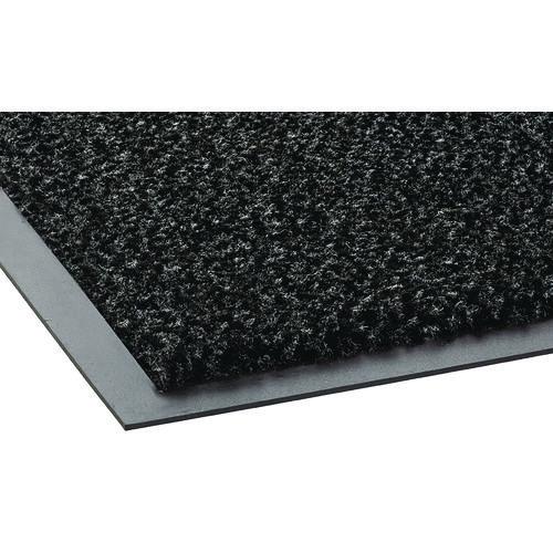 Image of Crown DS 0310CH Dust-Star Microfiber Wiper Mat, Rectangular, Charcoal Gray Carpeted Surface, 36" x 10 ft