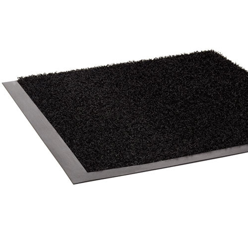 Image of Crown JS 0035BK Jasper Indoor/Outdoor Scraper Mat, Black Cut Pile Nylon Surface, 36" x 60"