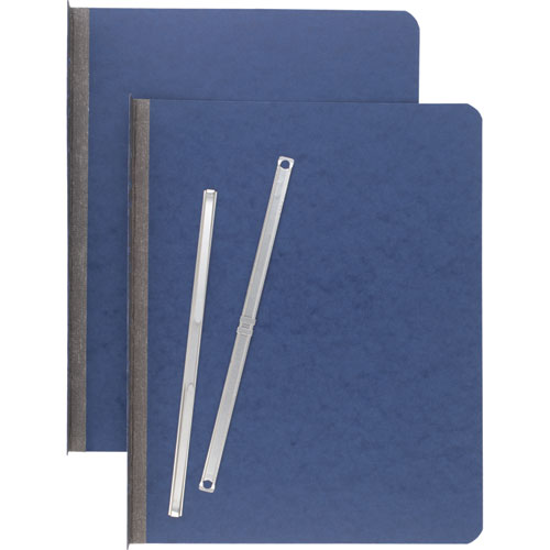 Image of ACCO A7025973A Pressboard Report Cover With Tyvek Reinforced Hinge, Two-Piece Prong Fastener, 3" Capacity, 8.5 X 11, Dark Blue/dark Blue
