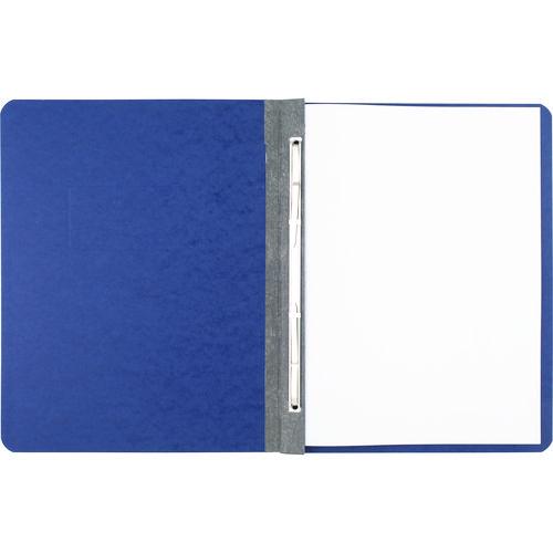 Image of ACCO A7025973A Pressboard Report Cover With Tyvek Reinforced Hinge, Two-Piece Prong Fastener, 3" Capacity, 8.5 X 11, Dark Blue/dark Blue