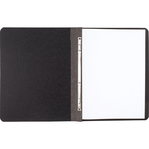 Image of ACCO A7025971A Pressboard Report Cover With Tyvek Reinforced Hinge, Two-Piece Prong Fastener, 3" Capacity, 8.5 X 11, Black/black