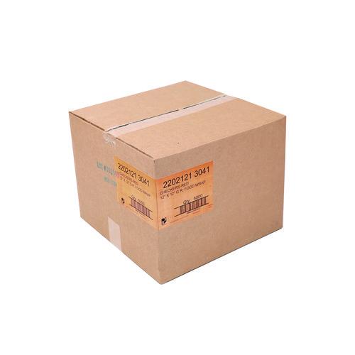 Image of Paterson WG01008 Grease-Resistant Food Wrap, 12 x 12, Red Check, 5,000/Carton