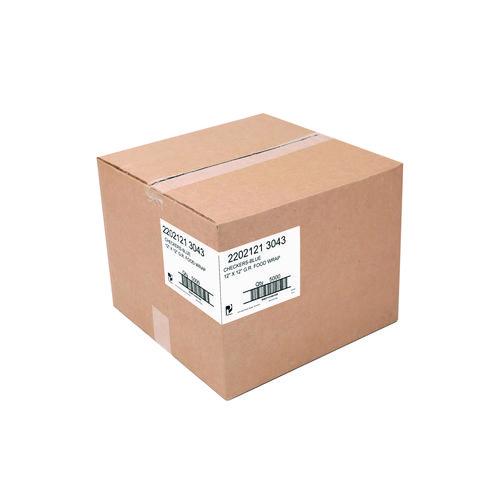 Image of Paterson WG01014 Grease-Resistant Food Wrap, 12 x 12, Blue Check, 5,000/Carton