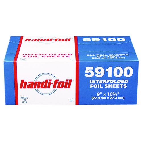 Image of HFA® HFA 59100 Interfolded Foil Sheets, 55 Gauge, 9 x 10.75, 500/Box, 6 Boxes/Carton