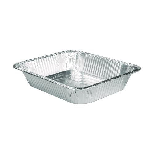 Image of HFA® 32135 Aluminum Steam Table Pans, Half-Size Deep, 10.38" x 2.56" x 12.75", 100/Carton