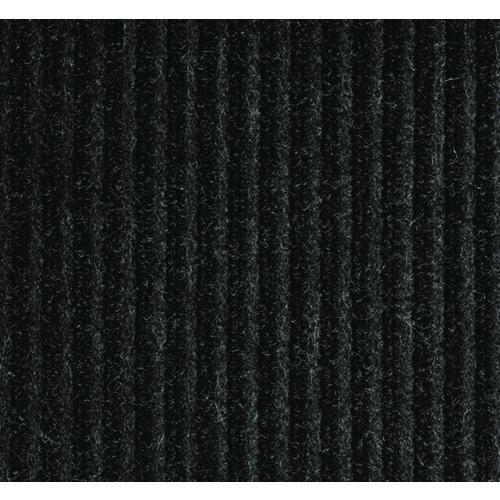 Image of Crown NR 0035CH Needle-Rib Wiper/Scraper Mat, Rectangular, Charcoal Gray Ribbed Surface, 36" x 60"
