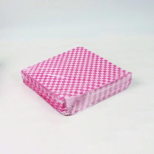 Image of Paterson WG01008 Grease-Resistant Food Wrap, 12 x 12, Red Check, 5,000/Carton