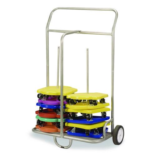 Image of Champion Sports SC036 Scooter Storage Cart, Metal, 132 lb Capacity, 16 x 32 x 48, Silver